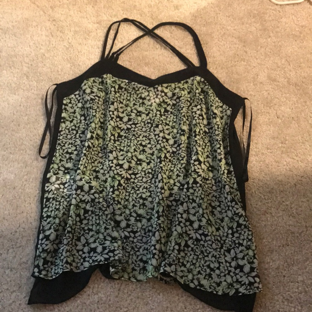 Crisscross strapped tank top!